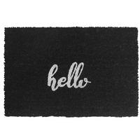 ROHOŽ - čierna, textil/plast (60/40cm) - Relaxdays