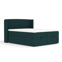 BOXBETT Passion Grün 200/200 cm - Schwarz/Grün, Kunststoff/Textil (200/200cm) - Maison de Reve