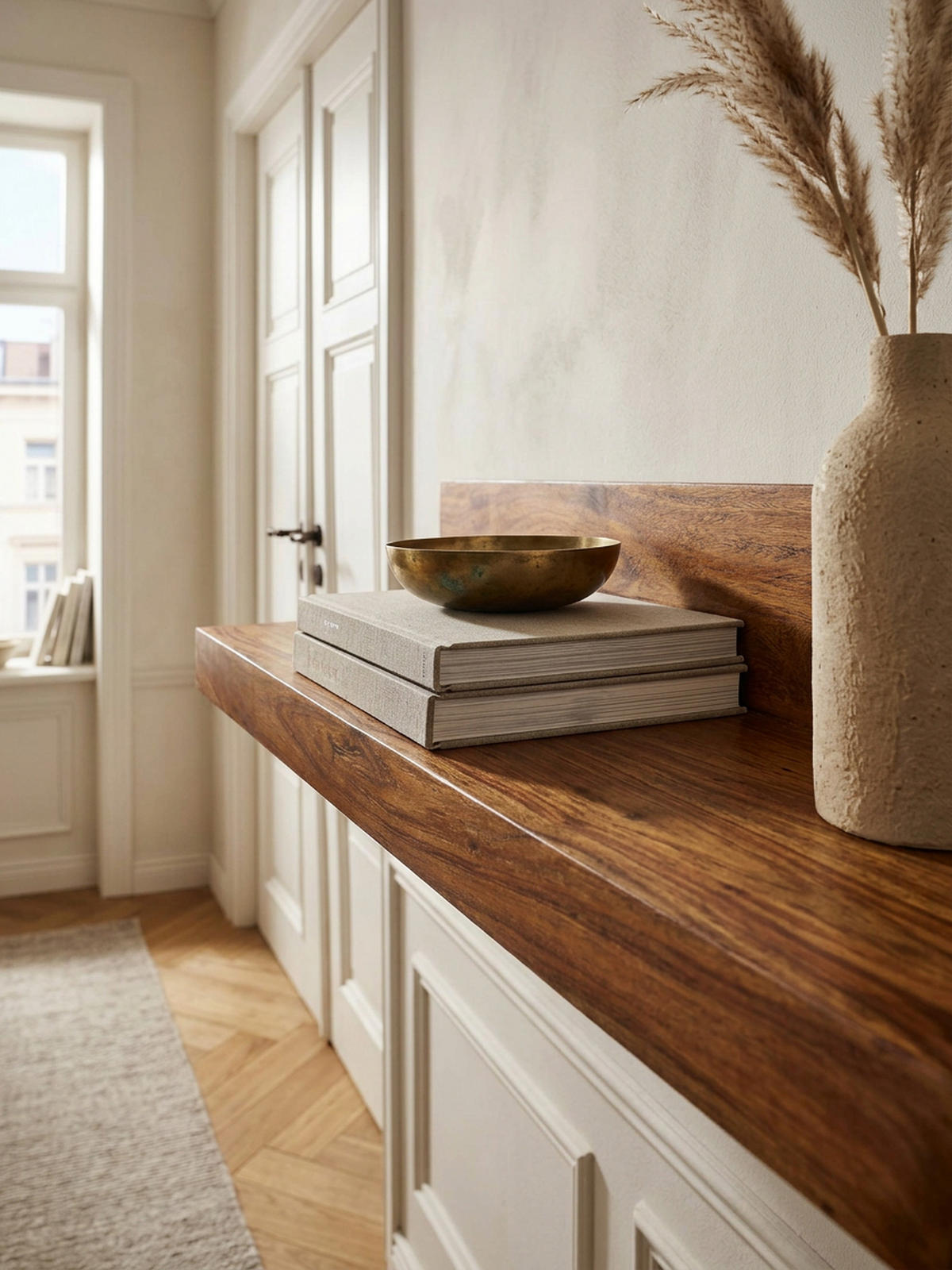 WANDREGAL NAKO Massivholz Flexibles Design Landhausstil, Braun 60x23x17 cm - Braun, Holz (60/17/23cm) - KADIMA DESIGN