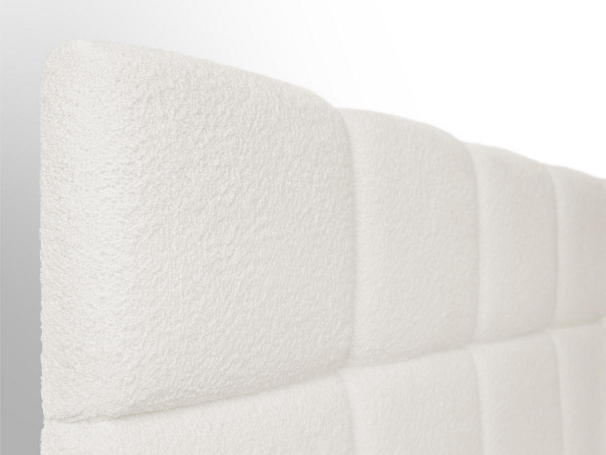 BOXSPRINGBETT Madison 2 creme 200/200 H3/H4 Boucle - Creme, Textil (200/200cm) - wonello