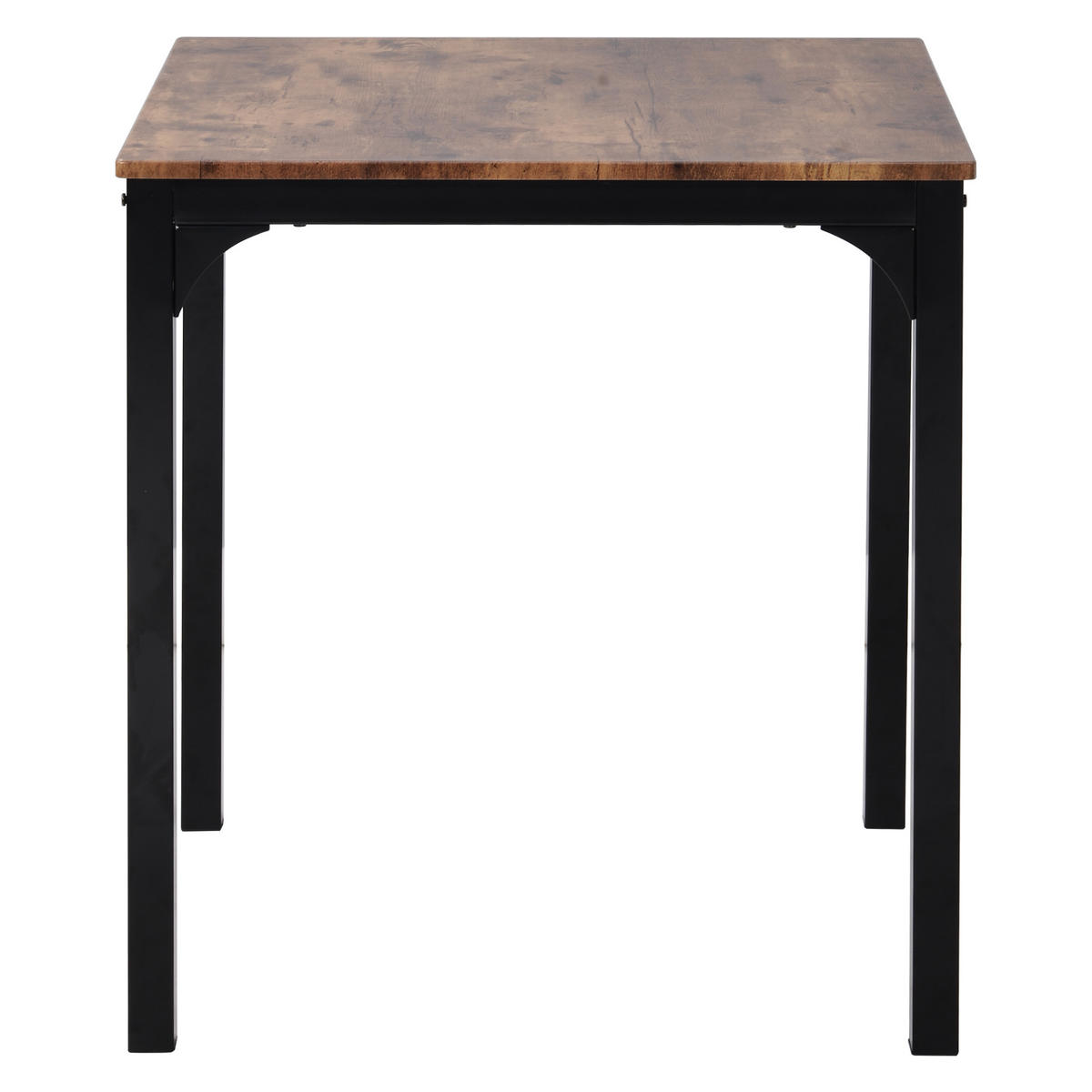 ESSZIMMERGRUPPE mit 2 Stühlen in Vintagebraun - Braun, Holz/Metall (70/75/70cm) - KOMHTOM