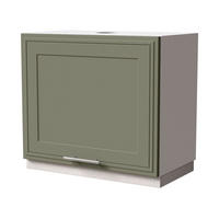 WRASENSCHRANK Salo W8/60 Weiß / Reed Green Matt 60 / 32,5 / 50cm - Weiß/Grün, Holz/Holzwerkstoff (60/50/32.5cm) - Feldmann-Wohnen