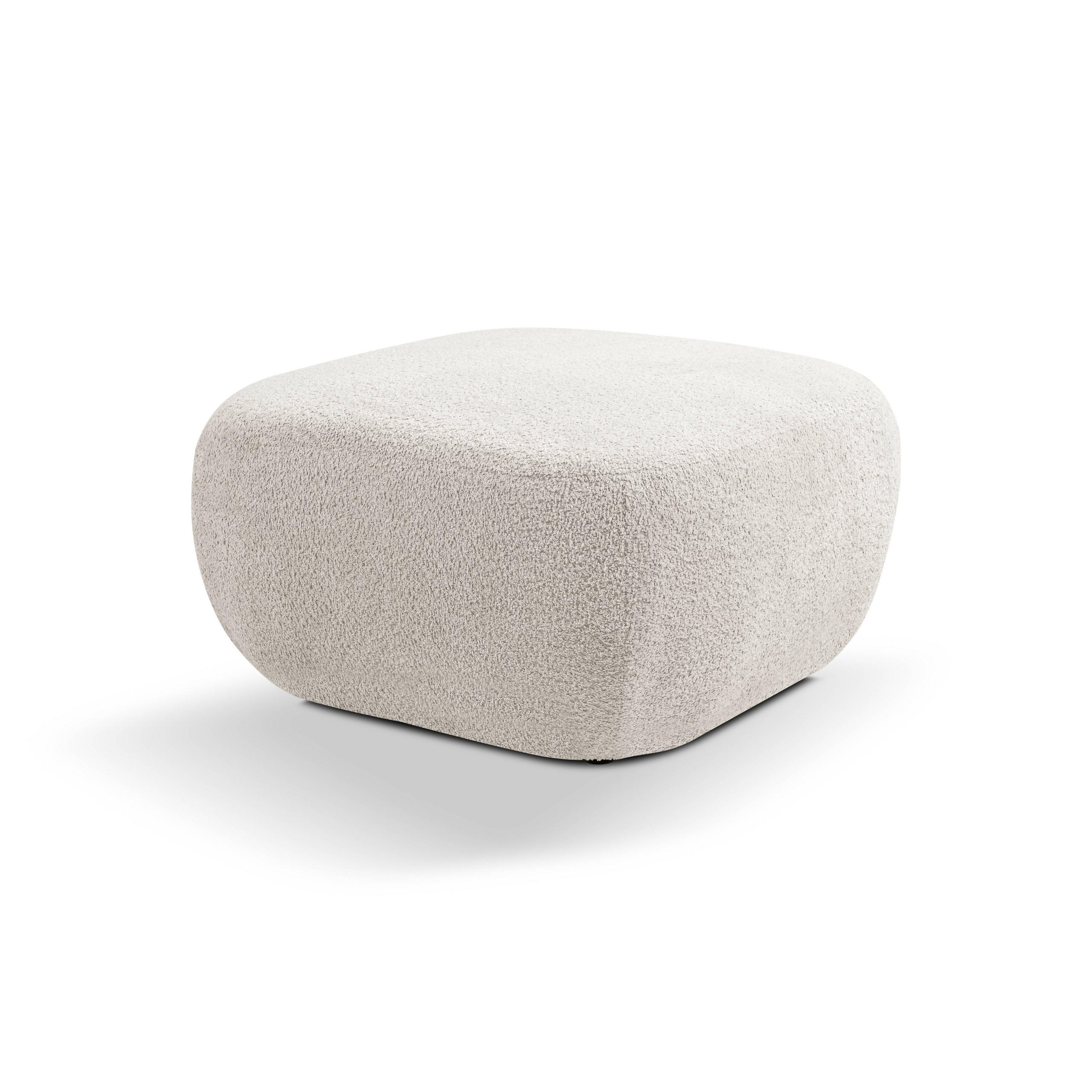 Masseno Polsterhocker Hellgrau 75x39x75 cm