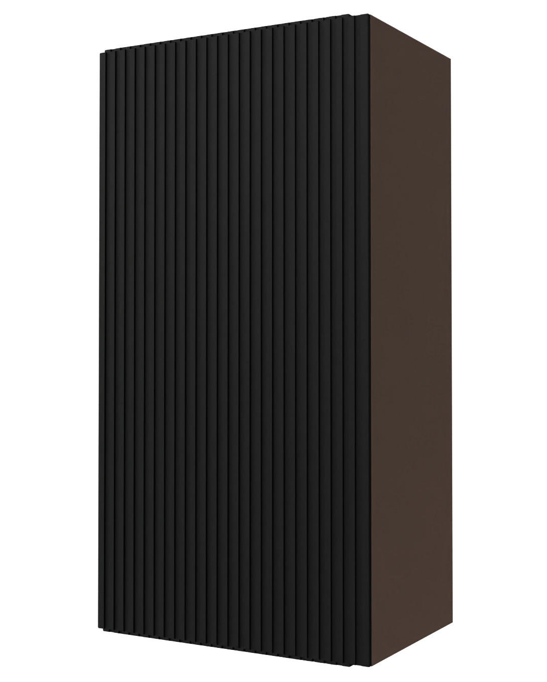 KÜCHENHÄNGESCHRANK Lamello W4/50 Schwarz Matt / Lava 50 / 32,5 / 96cm - Dunkelgrau/Schwarz, Holz/Holzwerkstoff (50/96/32.5cm) - Feldmann-Wohnen