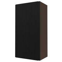 KÜCHENHÄNGESCHRANK Lamello W4/50 Schwarz Matt / Lava 50 / 32,5 / 96cm - Dunkelgrau/Schwarz, Holz/Holzwerkstoff (50/96/32.5cm) - Feldmann-Wohnen