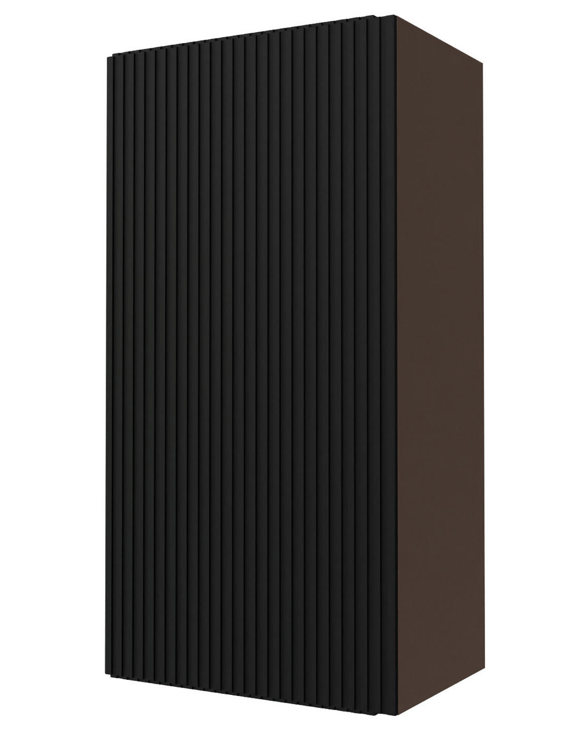 KÜCHENHÄNGESCHRANK Lamello W4/50 Schwarz Matt / Lava 50 / 32,5 / 96cm - Dunkelgrau/Schwarz, Holz/Holzwerkstoff (50/96/32.5cm) - Feldmann-Wohnen