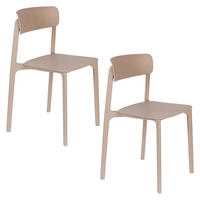 GARTENSTUHL Clive Hellbraun - 4 er Set - Braun, Kunststoff (48/79/47cm) - Housecraft Living