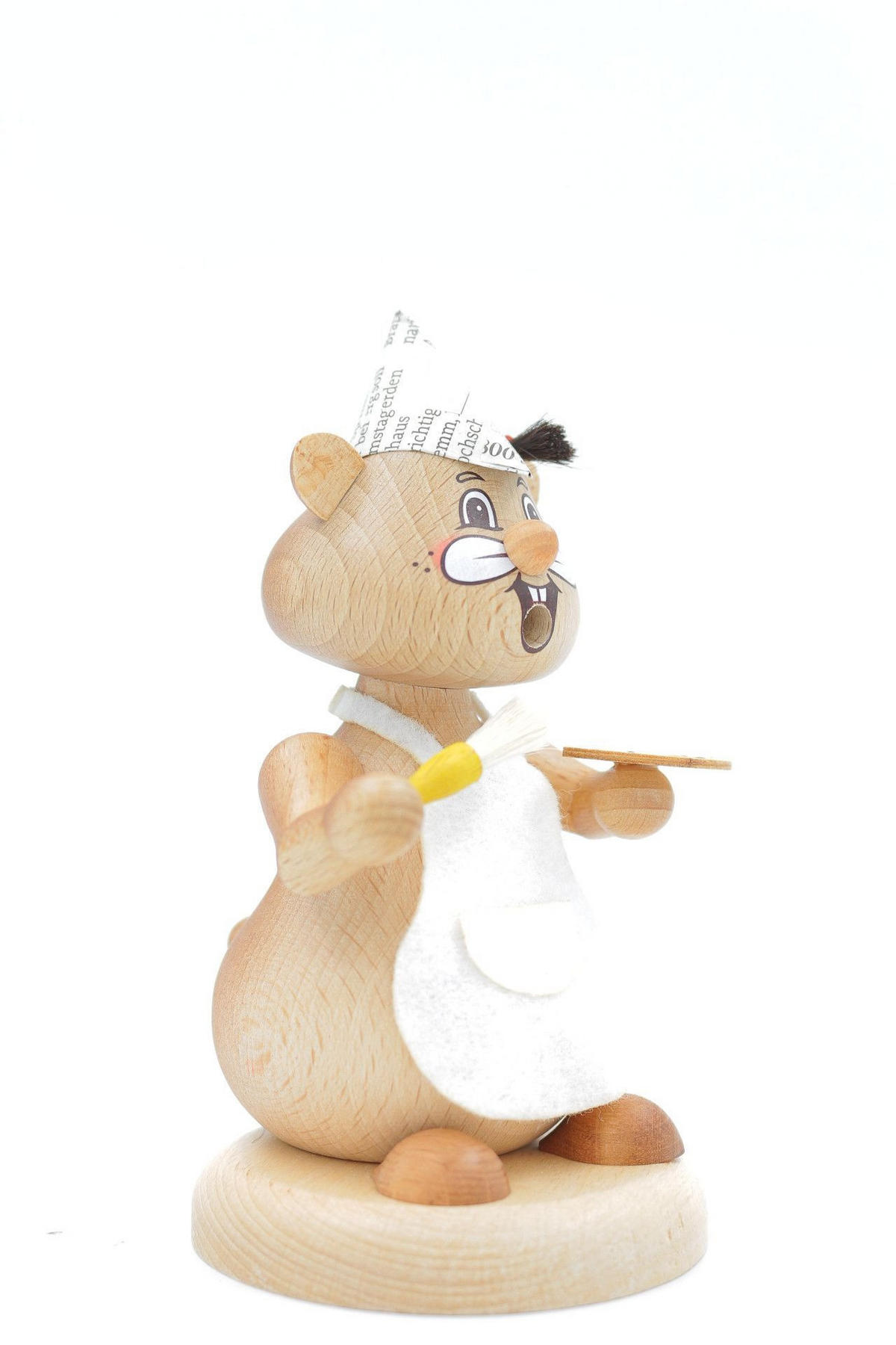 RAUCHFIGUR Hamster Maler 13 cm - Multicolor, Holz (8/13/0.1cm)