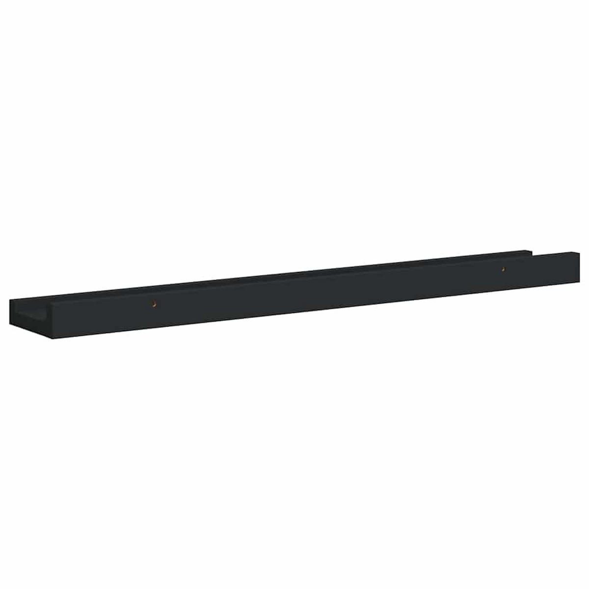 BILDERLEISTEN 2Er Set Schwarz 60/9/3 Cm Mdf - Schwarz, Holzwerkstoff (9/3/60cm) - vidaXL