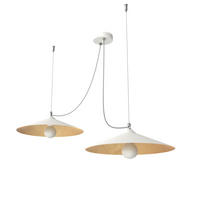 HÄNGELEUCHTE - Goldfarben, Metall (40/40/9cm) - Lumicom