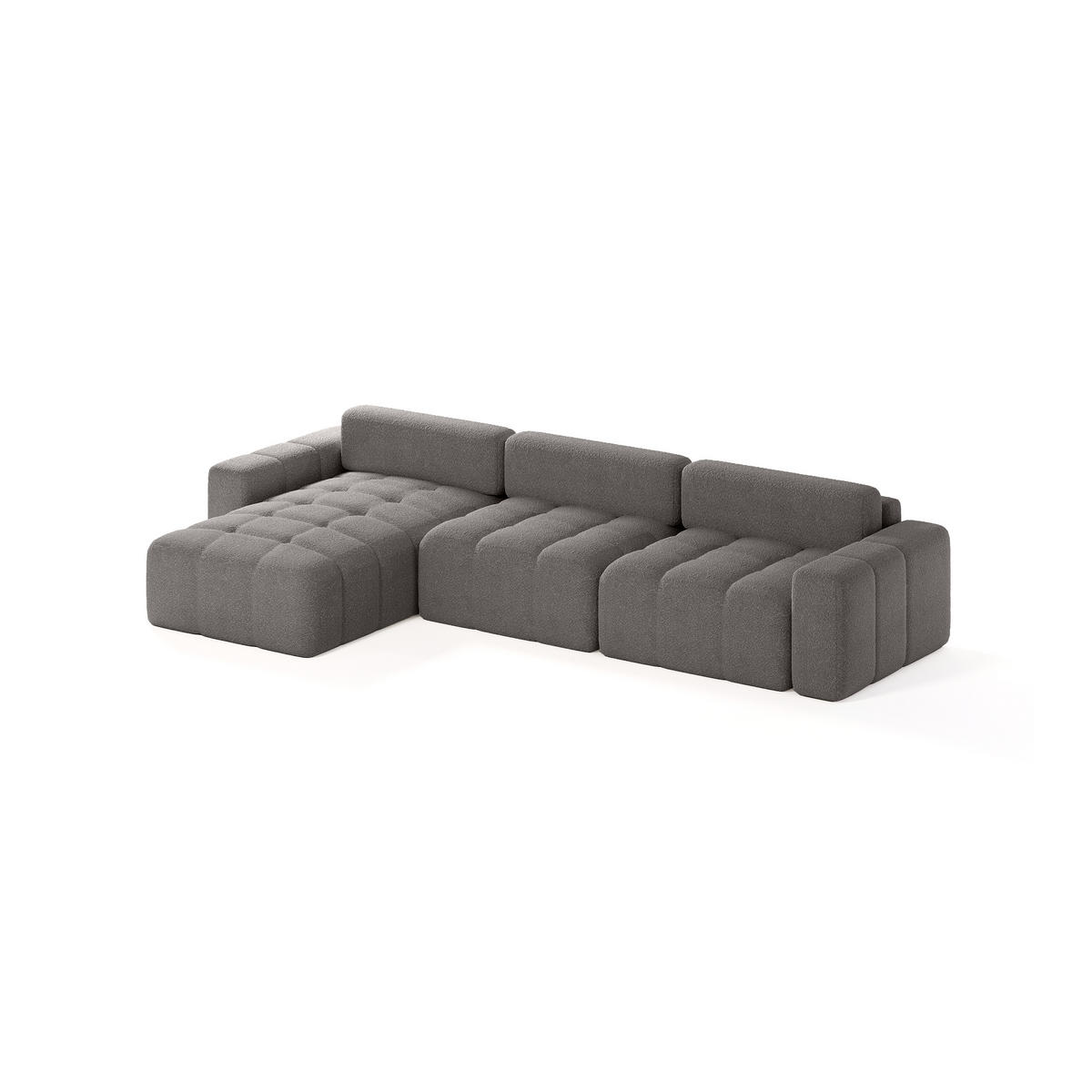 ECKSOFA RIFU SO 300x140 cm, Graphit - Graphitfarben, Textil (346/185cm) - Fedve