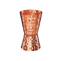 COCTAIL-MESSBECHER aus 100% reinem Kupfer - Handgefertigt - Kupferfarben, Paraffin (5/8/8cm) - Specter & Cup