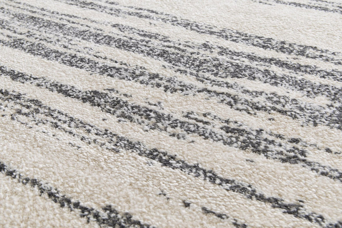 TEPPICH ultraweich Design grau - Grau, Textil (160/230cm) - AFK Living