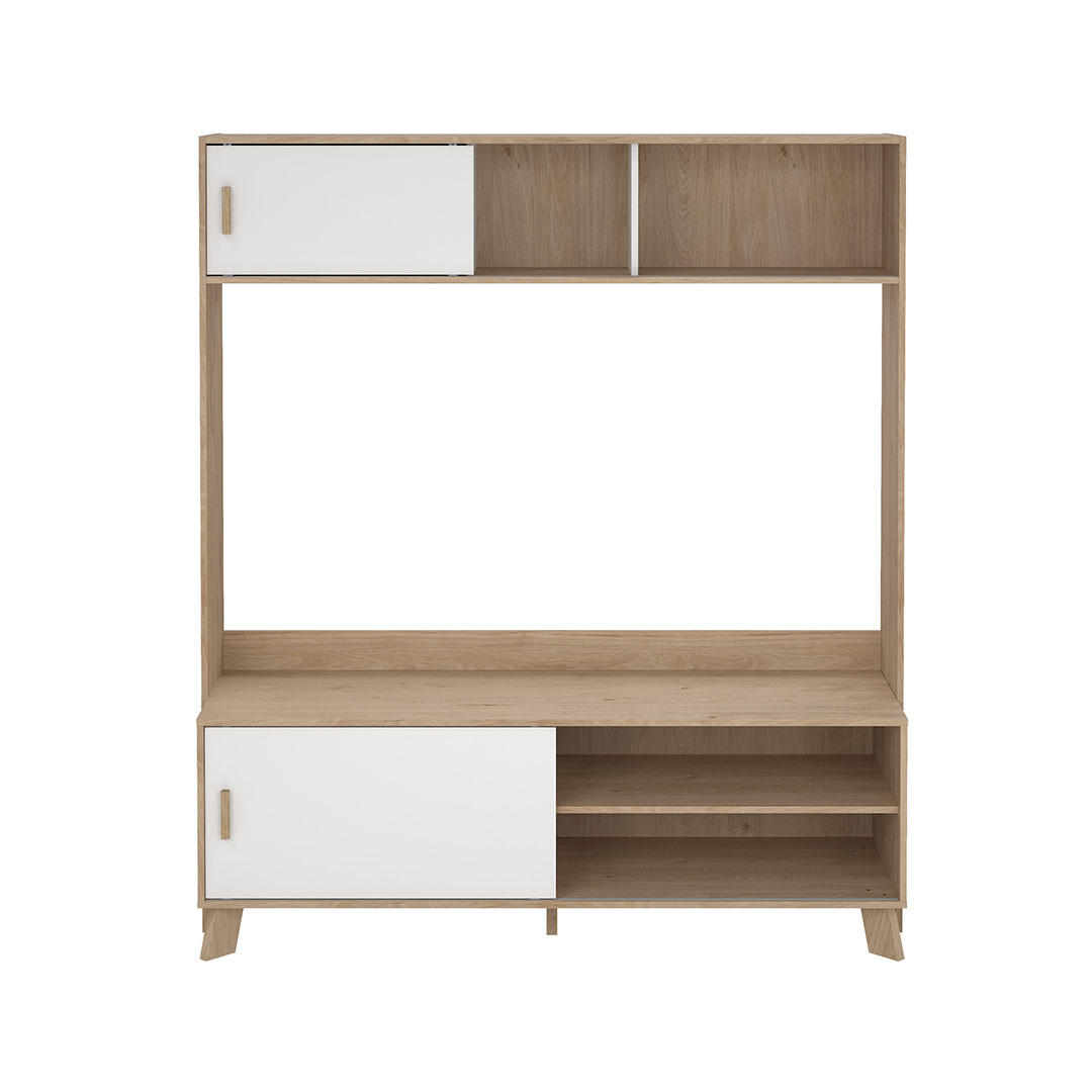 REGALSYSTEM, Ikast, Eiche, Holzwerkstoff, 159 x 49 x 181 cm - Eichefarben, Holzwerkstoff (159/181/49cm) - ebuy24