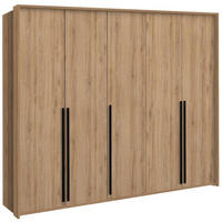 DREHTÜRENSCHRANK AZIR 255/217/65 cm 4-türig Eichefarben - Eichefarben, Holzwerkstoff (255/217/65cm) - MASSENO