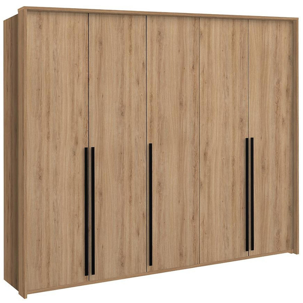 DREHTÜRENSCHRANK AZIR 255/217/65 cm 4-türig Eichefarben - Eichefarben, Holzwerkstoff (255/217/65cm) - MASSENO