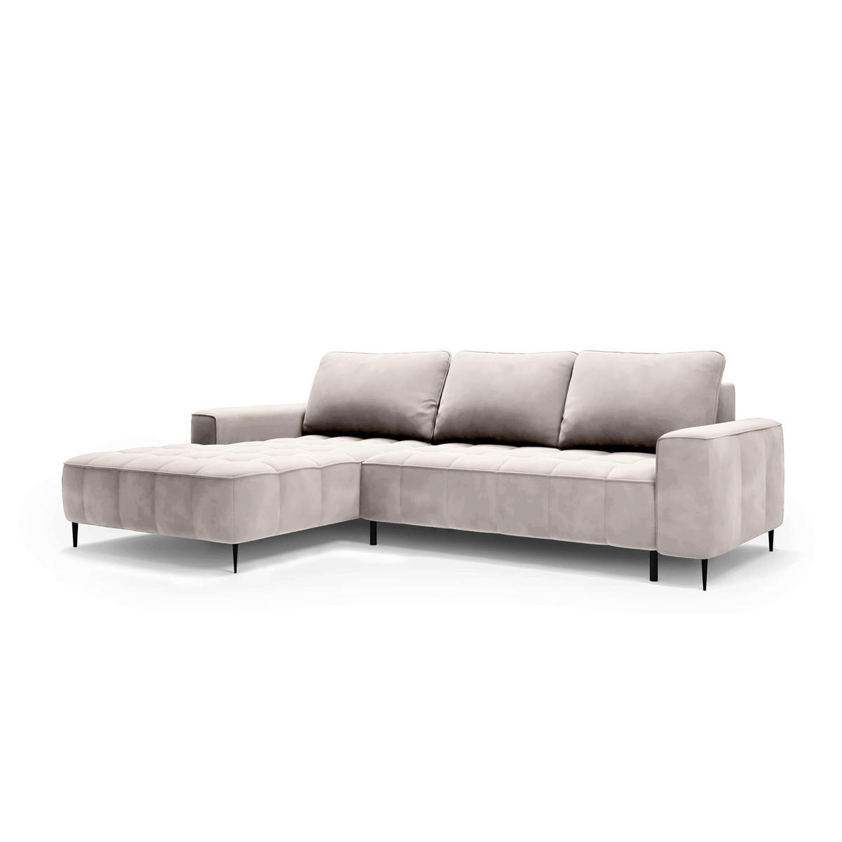 ECKSOFA Francessco Multicolor - Multicolor, Textil (280/90/166cm) - Pillovely