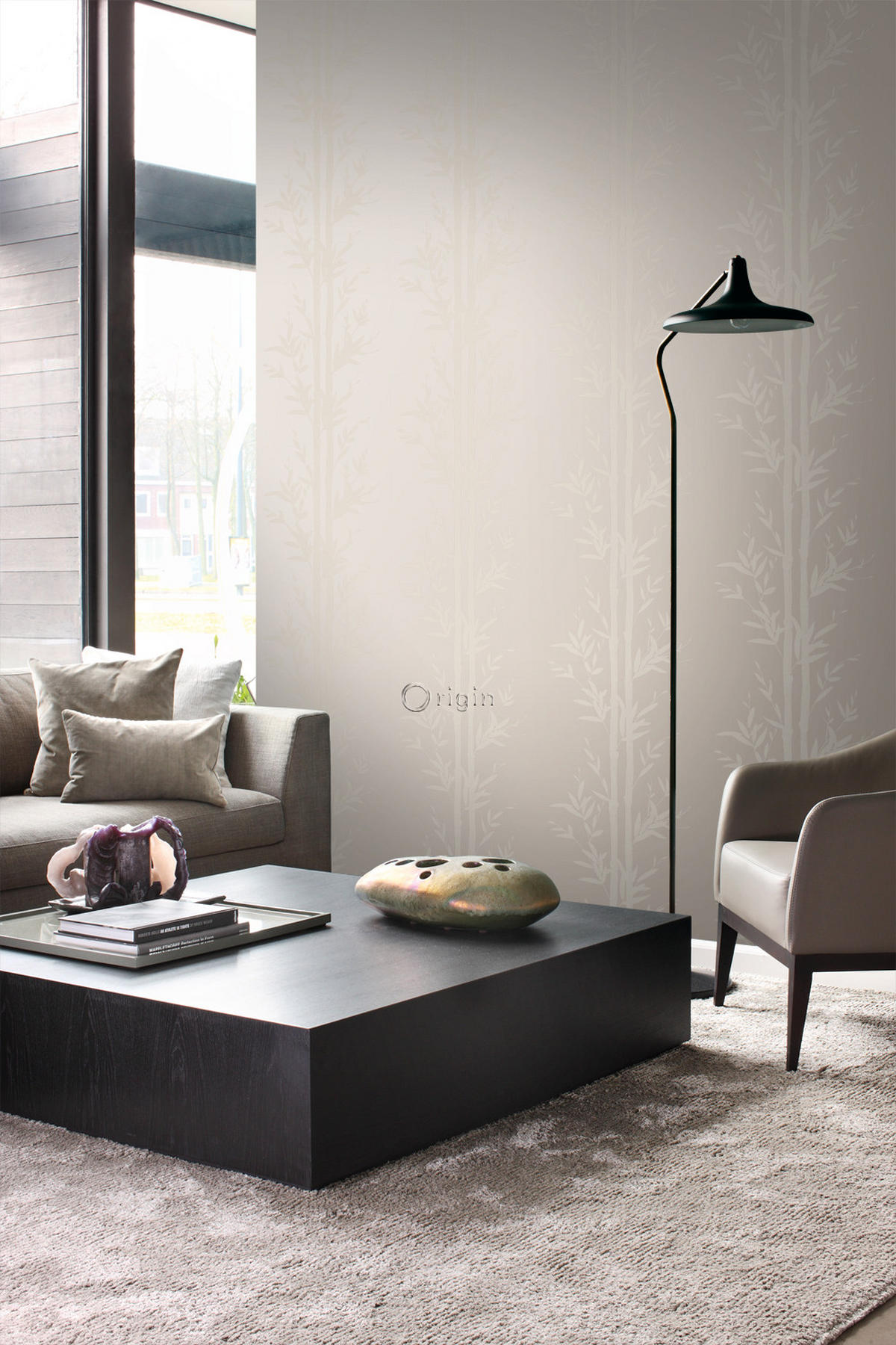 TAPETE Bambusmuster 53 cm x 10.05 m - Beige, Papier (53/1000cm) - Origin Wallcoverings