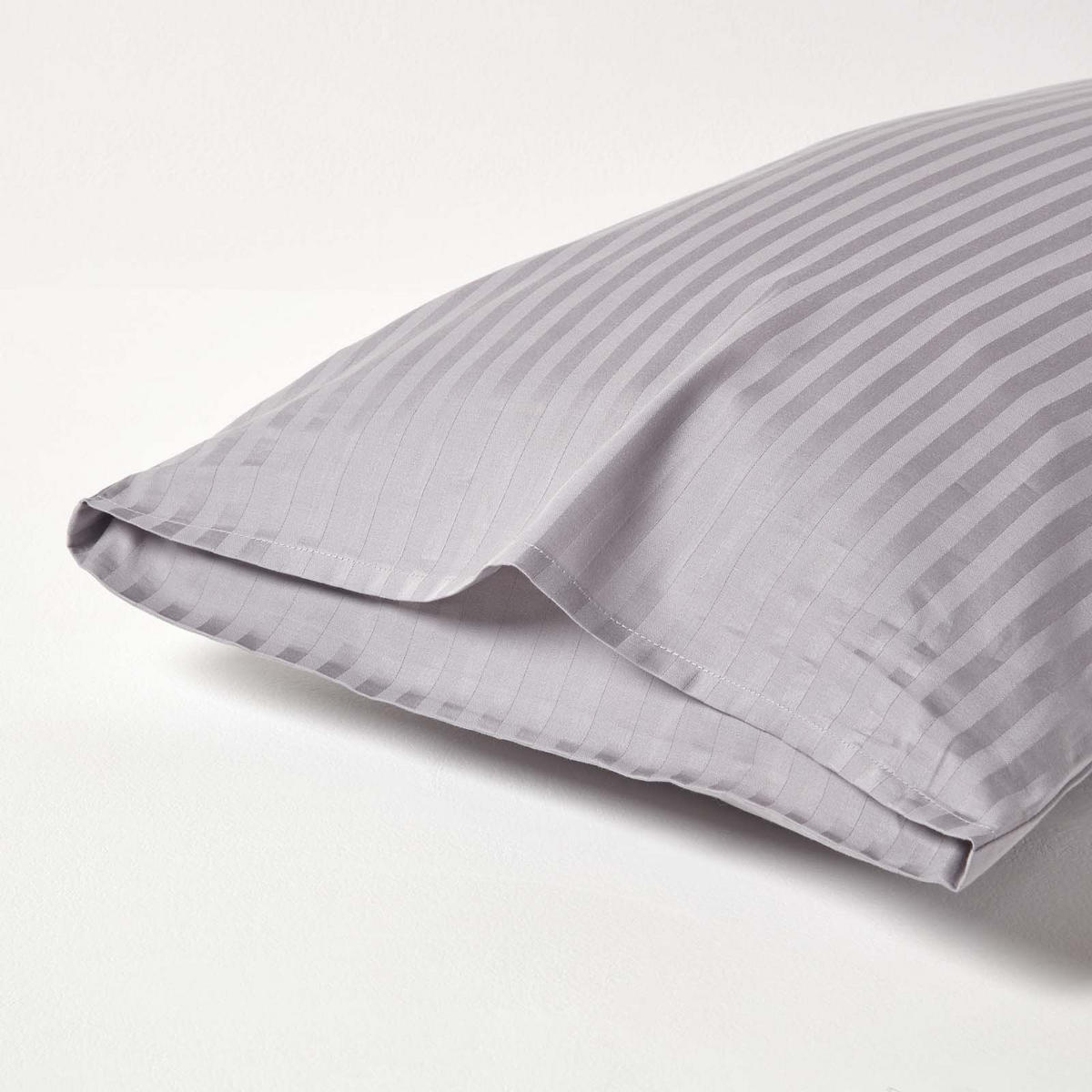 KISSENBEZUG Damast, Ägyptische Baumwolle, Fadendichte 330 - Grau, Textil (48/74cm) - Homescapes