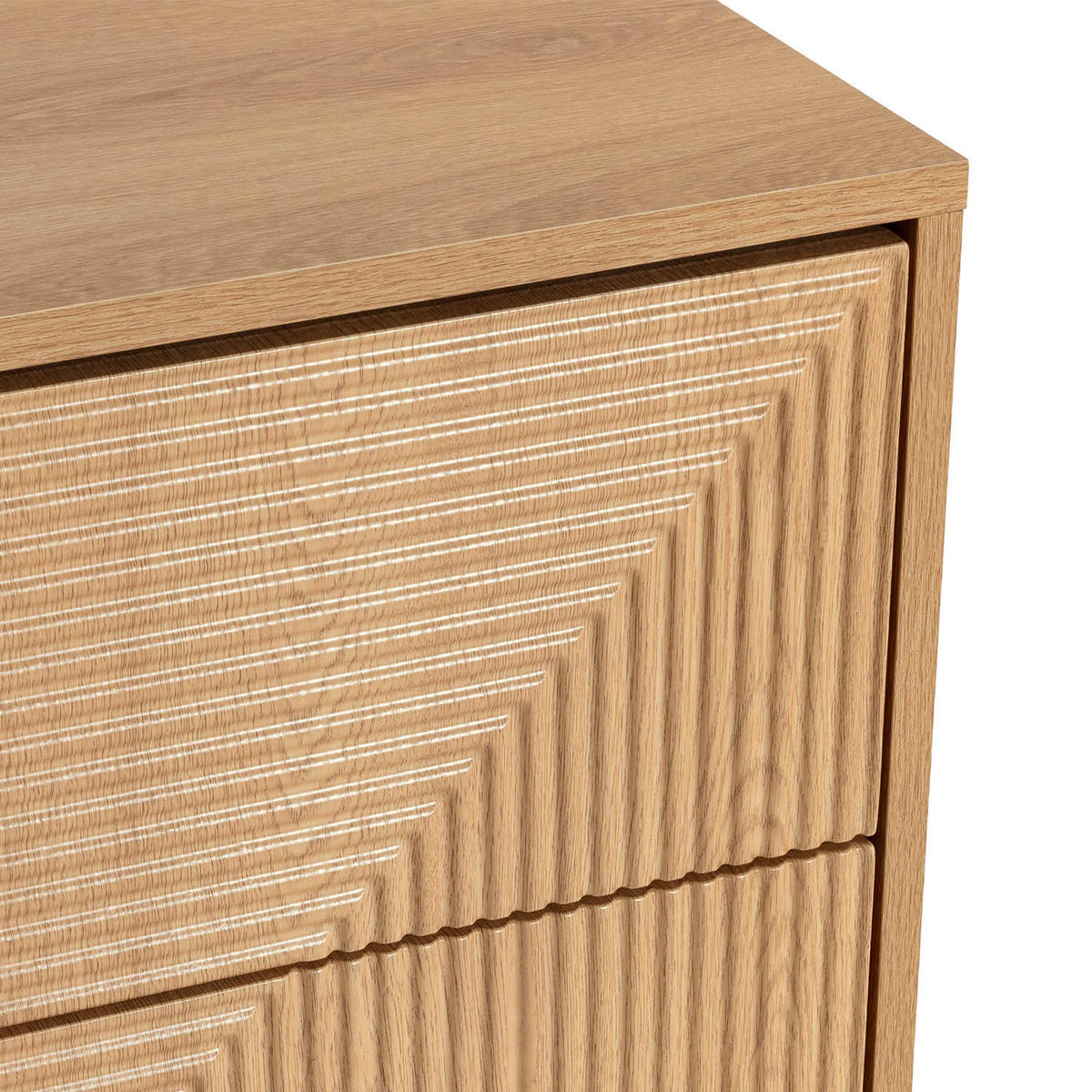 KOMMODE 80/80/40 Telmo Eichenfarbe - Honigeiche, Holzwerkstoff (80/80/40cm) - VS Venta-stock