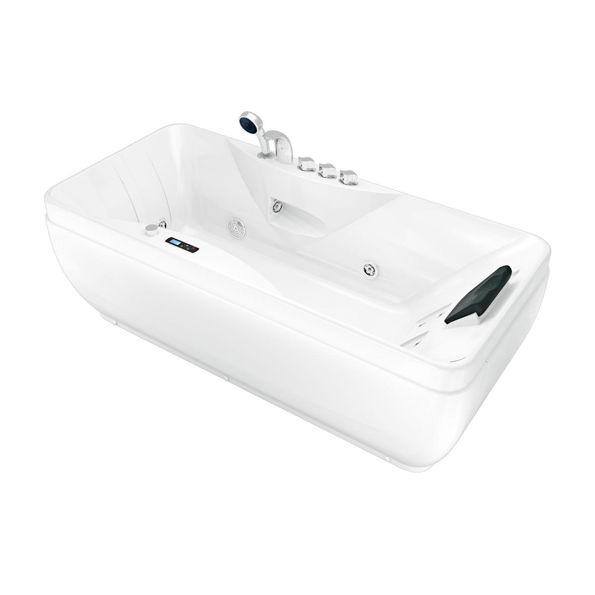 WHIRLPOOL Pool Badewanne Wanne W49-PR 170x80cm - Weiß, Glas/Kunststoff (80/56/170cm) - AcquaVapore by Sandra Jentho