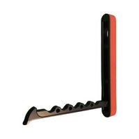 GARDEROBENHAKEN klappbar Wandhaken Klapphaken schwarz Haken Silikonring rot - Schwarz, Metall (1.6/14/14cm) - Livingpoint24