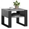 COUCHTISCH KAJA Beton 60/53,6/50 cm - Grau, Holzwerkstoff (53.6/60/50cm) - Matkam Möbel