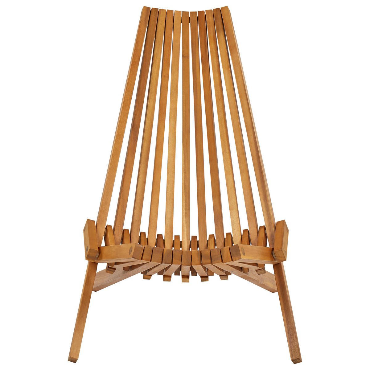 BALKONSET 2-Sitzer Holz heller Holzfarbton Bellano - Hellbraun, Holz - Beliani