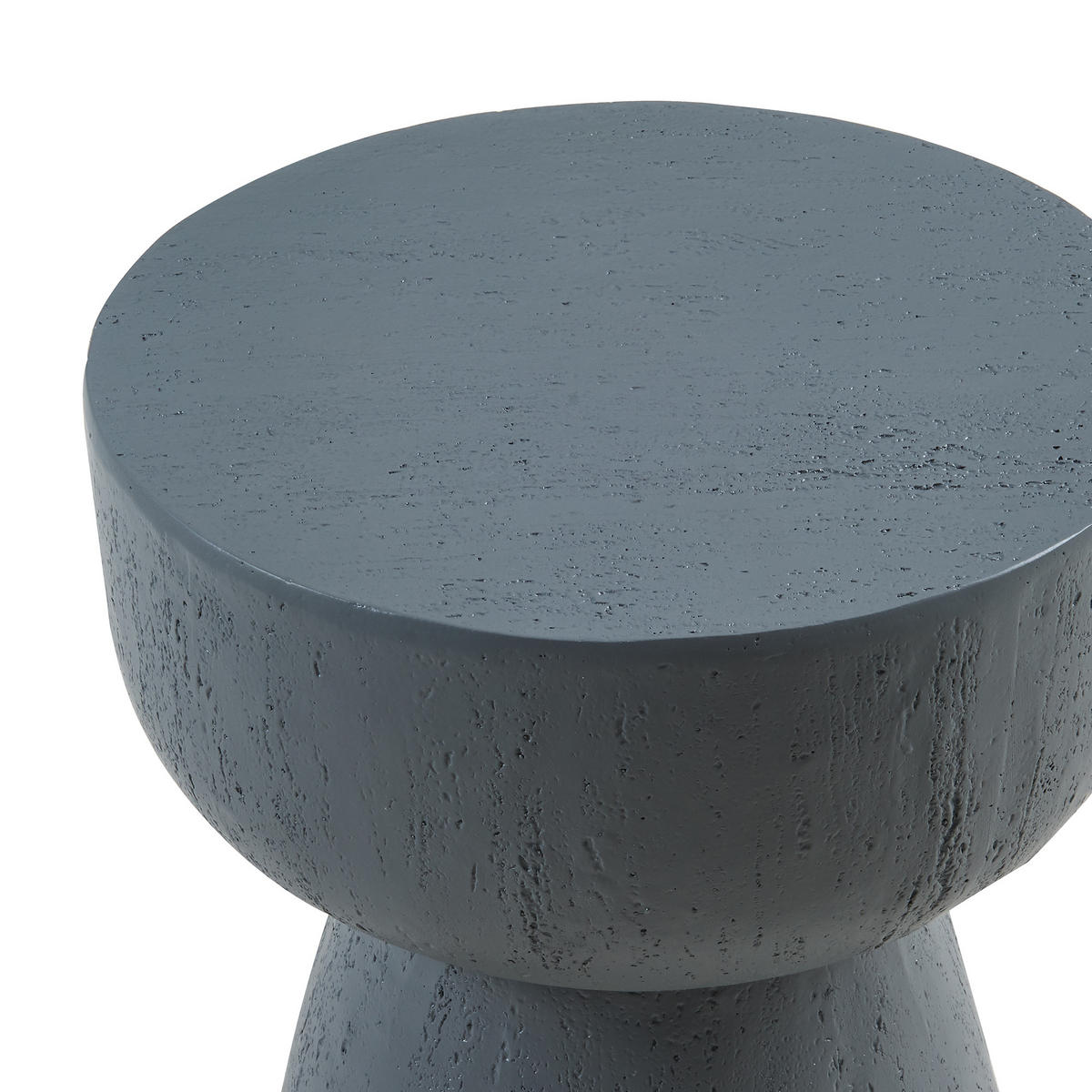 PŘÍSTAVNÍ STOLEK Oulvepijanse - tmavě šedá, kámen (40/40/51cm) - [en.casa]