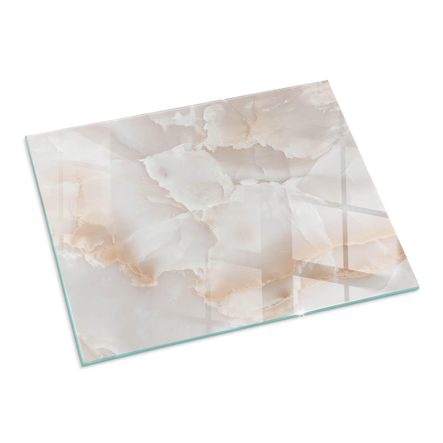ArtPrintCave Glasplatte Beige 80x60x0.4 cm