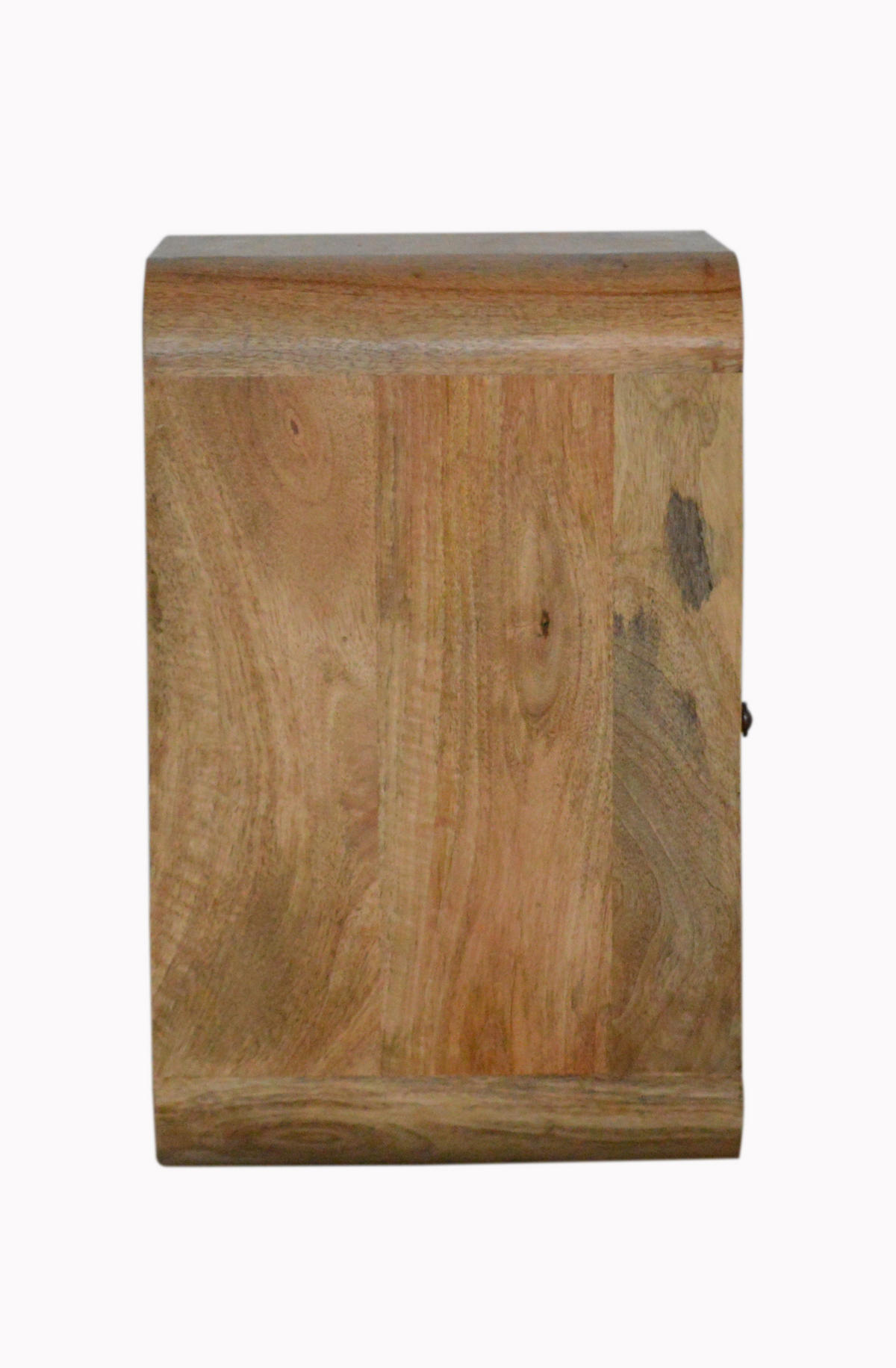 NACHTTISCH London mit 1-Schubladen, 2-Offener Lagerraum, Braun - Messingfarben/Braun, Holz/Metall (40/55/35cm) - Artisan Furniture