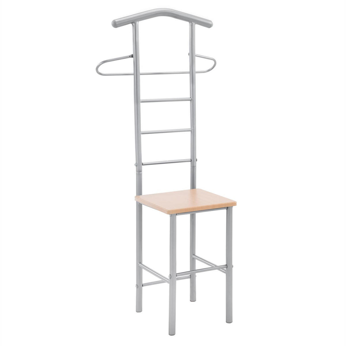 HERRENDIENER JIVO - Buchefarben, Metall (53/121/47cm) - CARO-Möbel