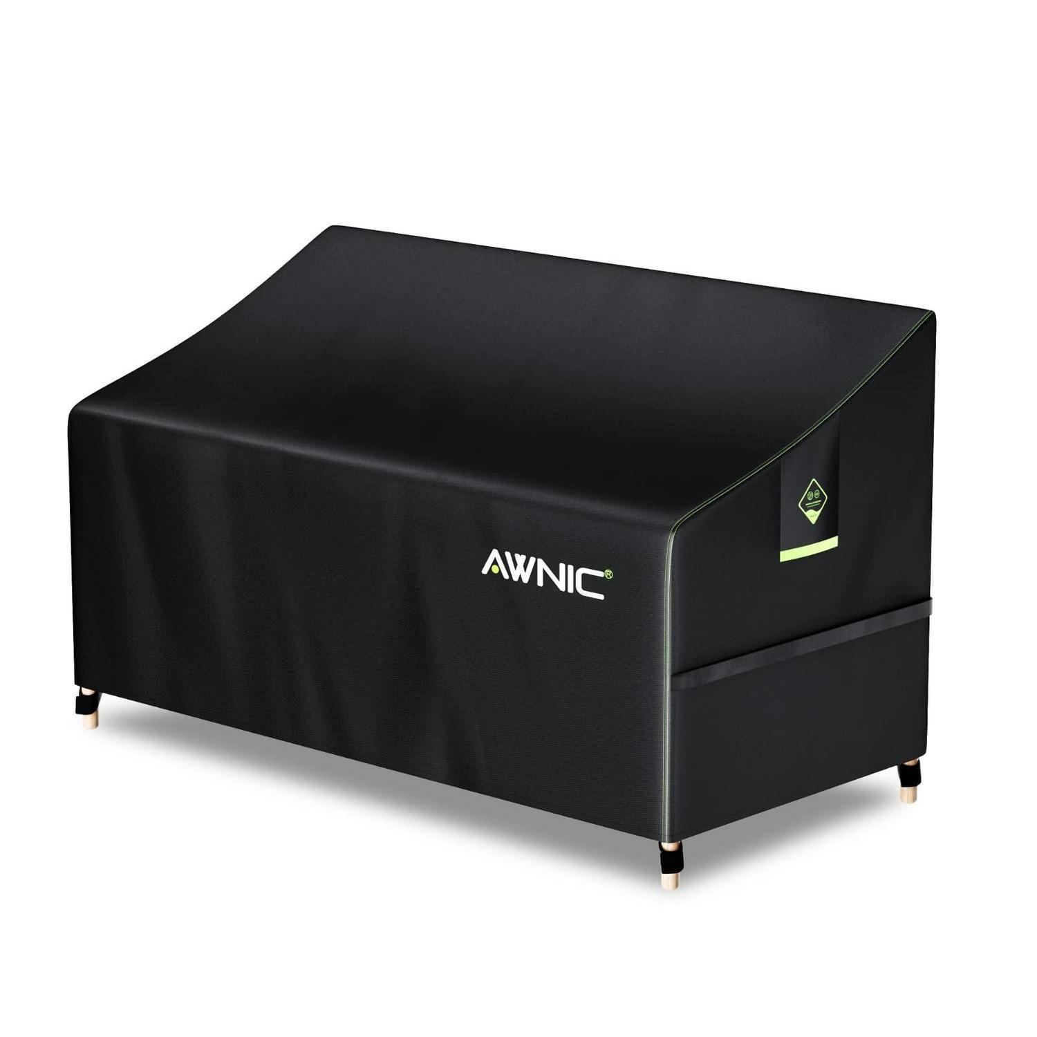 GARTENBANK Abdeckung 420D Polyester 160 x 70 x 60/88 cm - Schwarz, Textil (160/70/60cm)