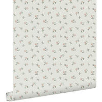 TAPETE Blumenmuster 50 x 900 cm - Blau, Papier (50/900cm) - ESTAhome