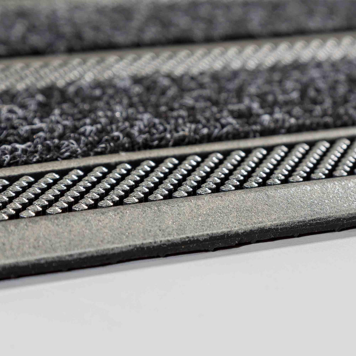 FUSSMATTE FÜR INNEN UND AUßEN RUBBER PIN - Schwarz, Kunststoff (45/75cm) - Astra