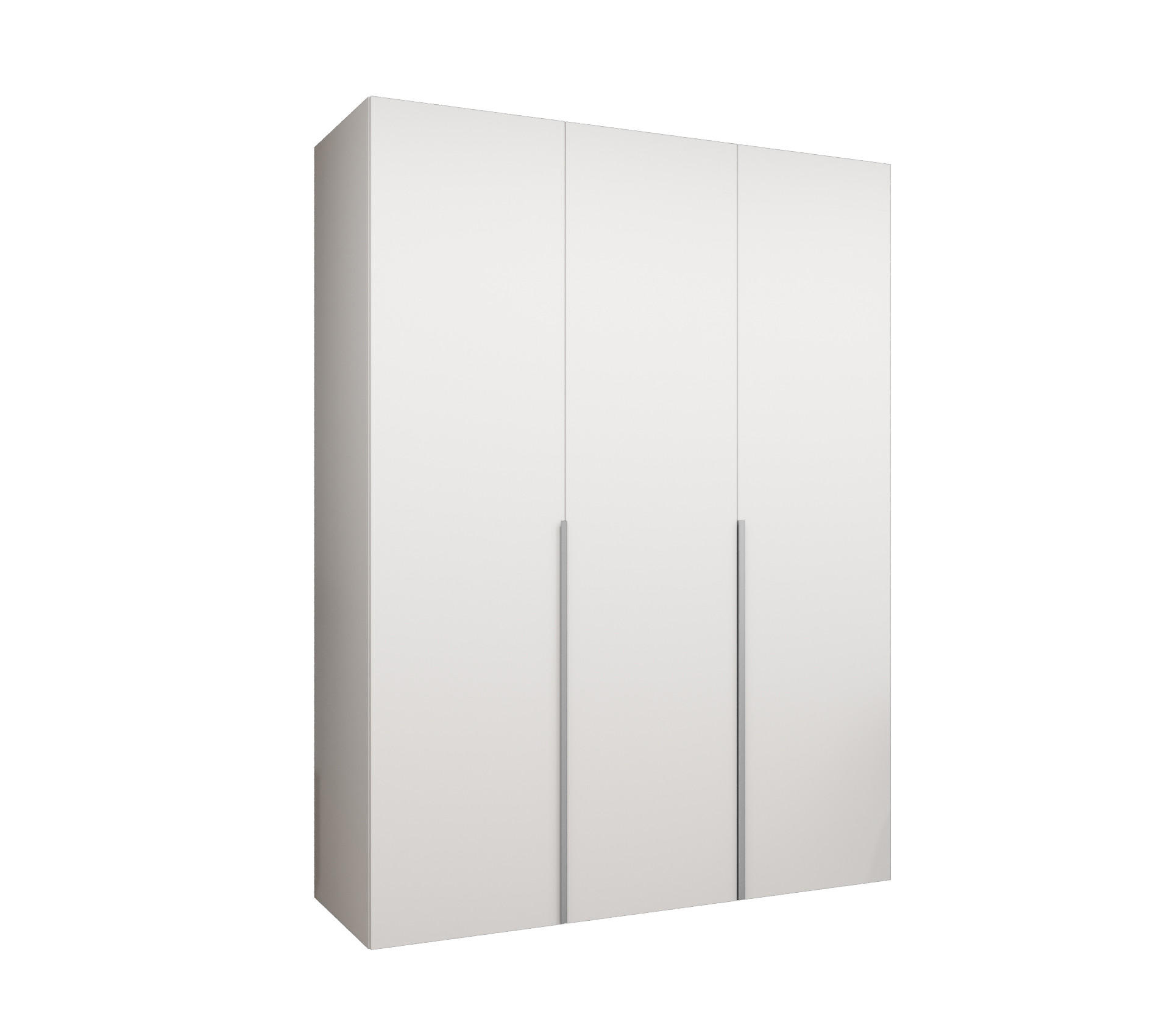 DREHTÜRENSCHRANK 202/150/52 3-türig - Kaschmir/Weiß, Holz (150/202/52cm) - Abiks Möbel