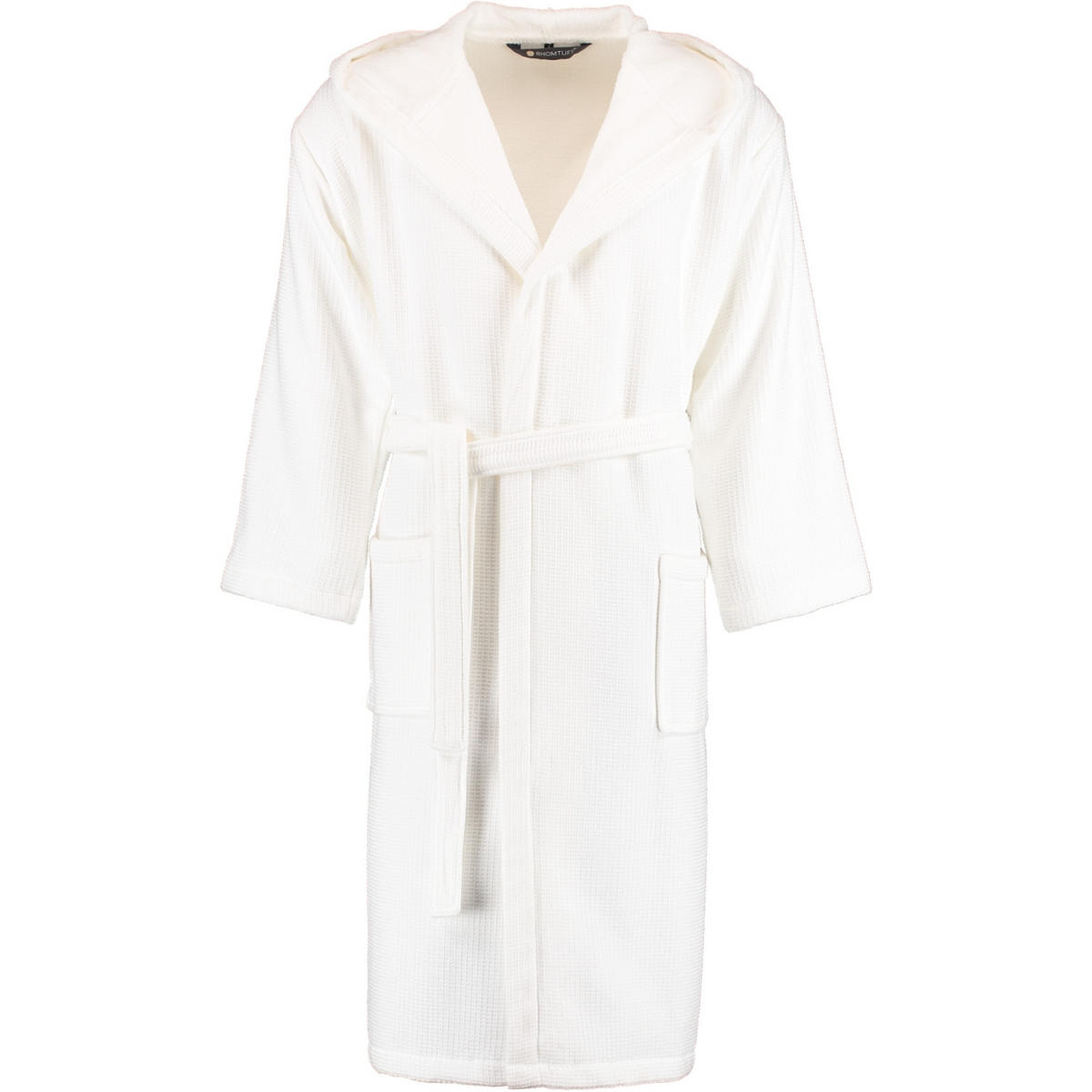 BADEMANTEL UNISEX KAPUZE FACE & BODY WEISS - 01 - Weiß, Textil (Snull) - Rhomtuft