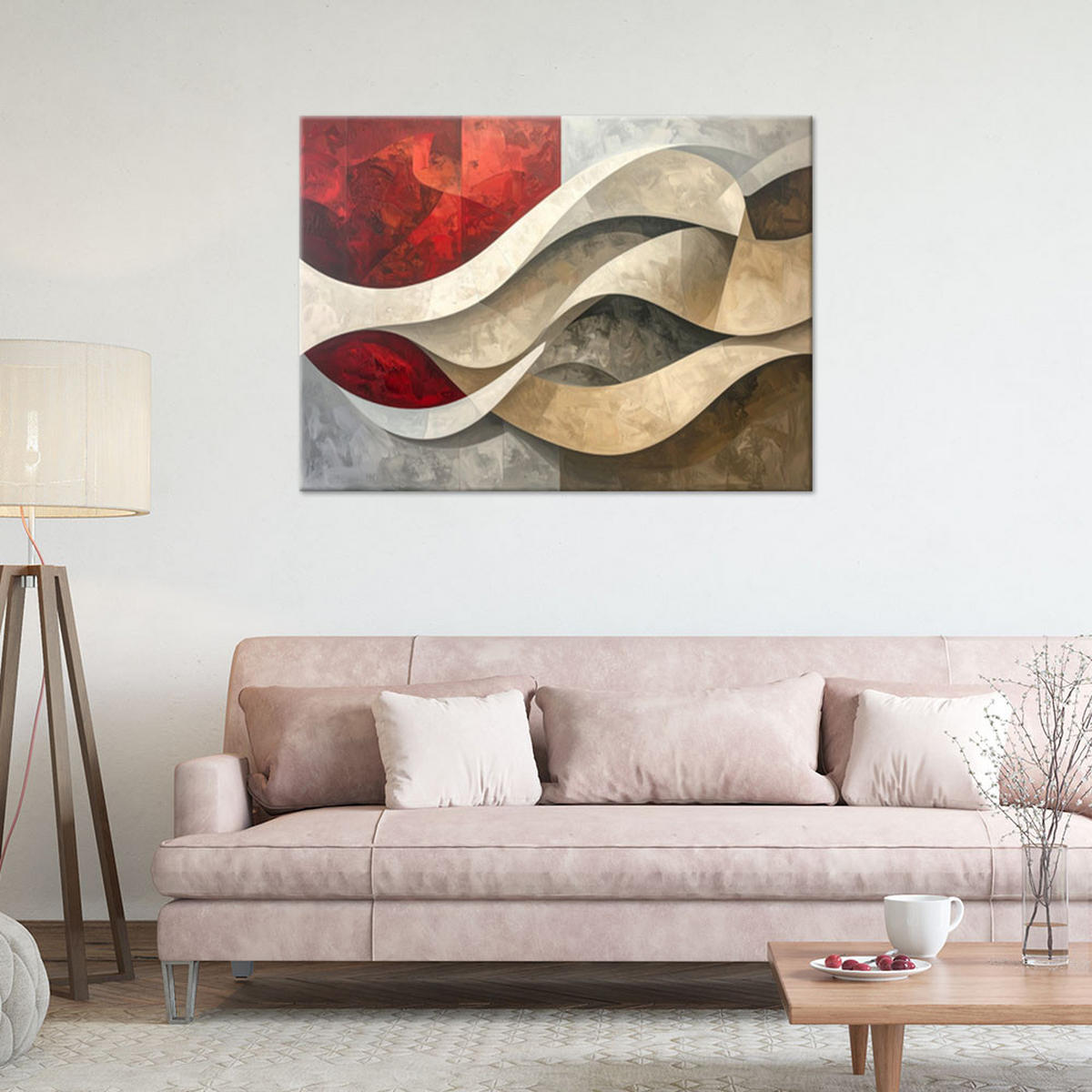 LEINWANDBILD 3D und geometrisch 120x80cm - Multicolor, Textil (120/80cm) - Feeby