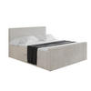 BOXBETT mit Matratze H4 und Lattenrost - TOLO-Z - 120x200 Cord - Creme - Creme, Holzwerkstoff (120/200cm) - ALTDECOR