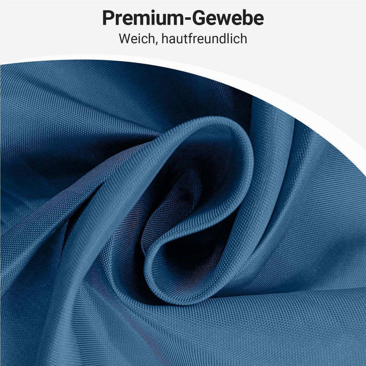 DUSCHVORHANG Dunkelblau 150 x 200 cm Textil Wasserabweisend Waschbar - Dunkelblau, Textil (150/200cm)