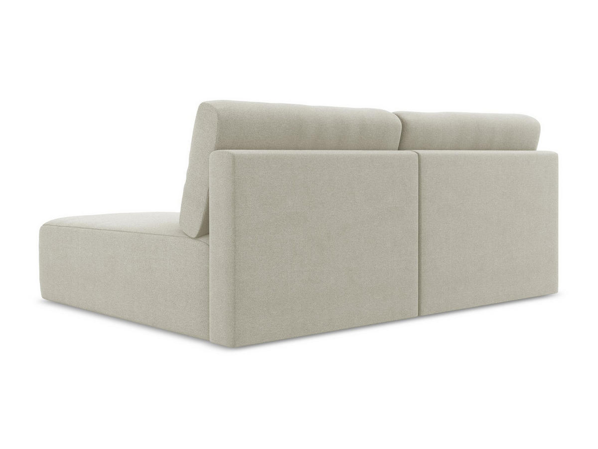 ECKSOFA mit Schlaffunktion rechts Strukturstoff Stoff Beige - Beige/Creme, Kunststoff/Textil (210/149cm) - Makamii
