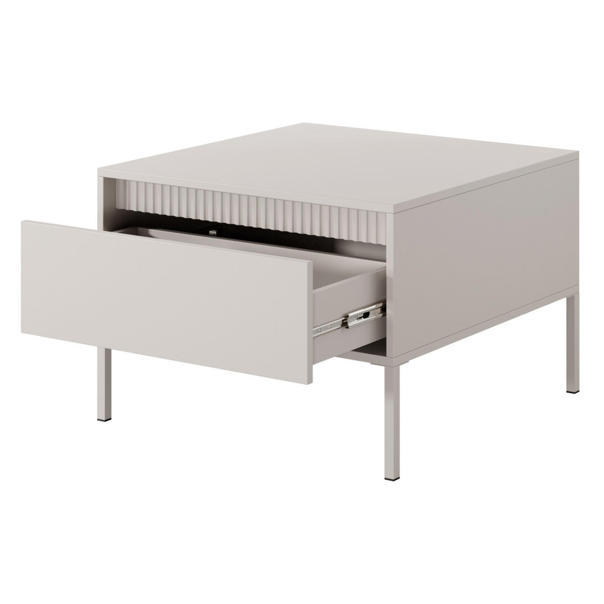 COUCHTISCH SENSATO 68 cm Beige - Beige, Holzwerkstoff (68/68/48.4cm) - MASSENO