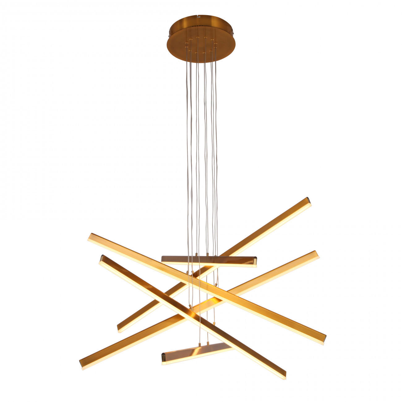 HÄNGELEUCHTE Cynthia, Gold / Messing, 150cm - Goldfarben, Metall (150/106/150cm) - KOSILUM