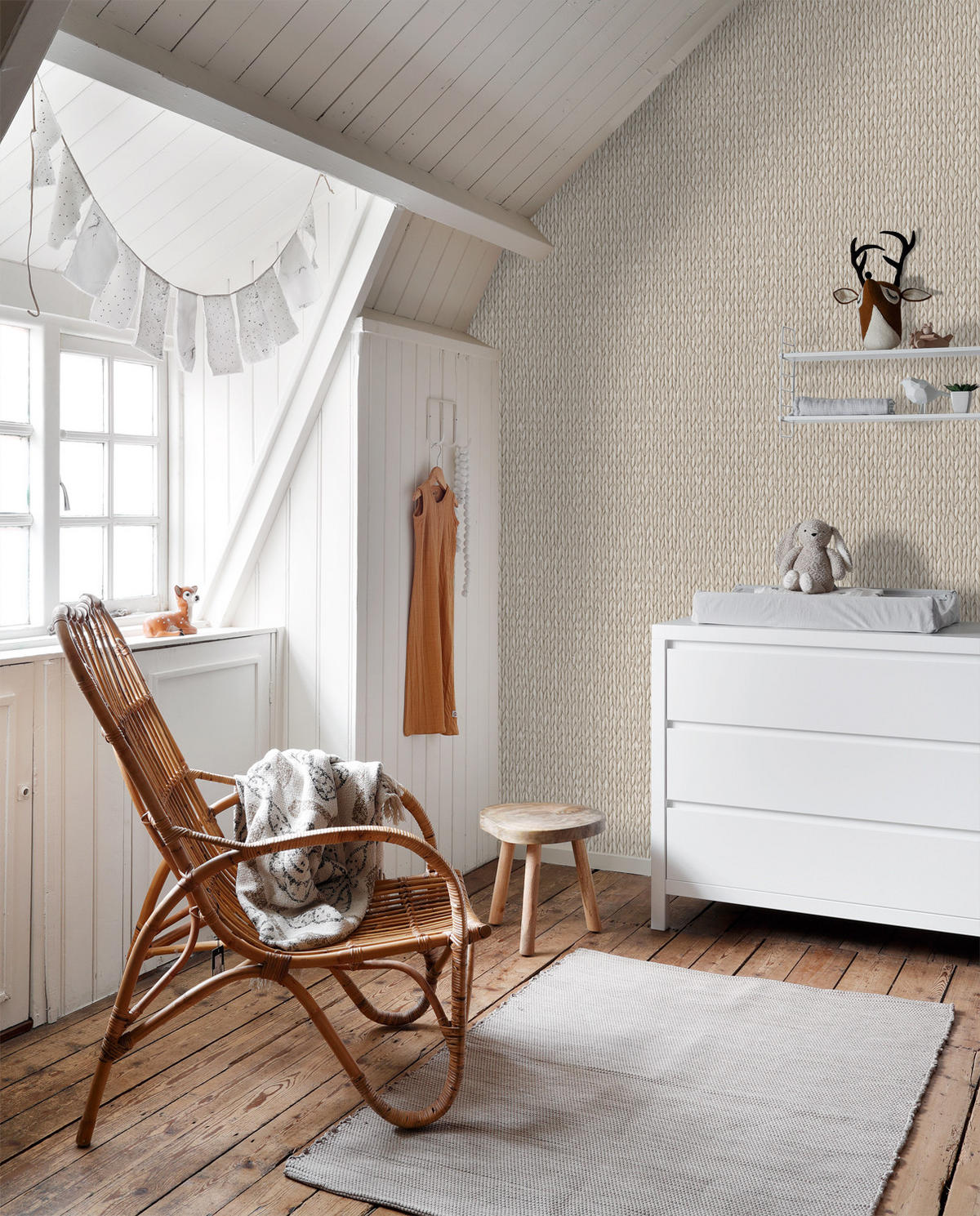 TAPETE Schilfmuster 53 cm x 10.05 m - Braun, Papier (53/1000cm) - ESTAhome