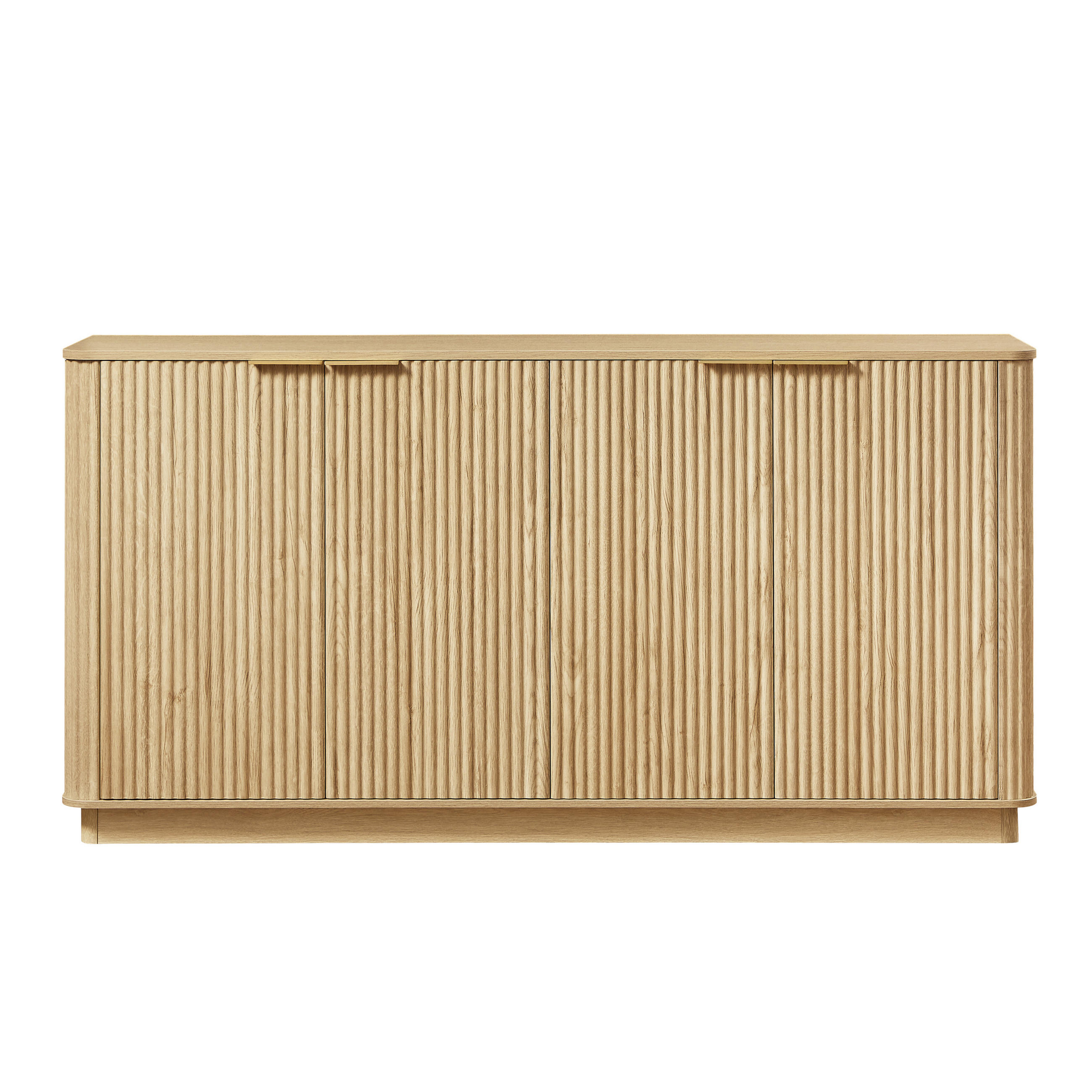 SIDEBOARD Eiche 160/40/80 cm - Eichefarben, Holzwerkstoff (160/80/40cm) - PANGIVO