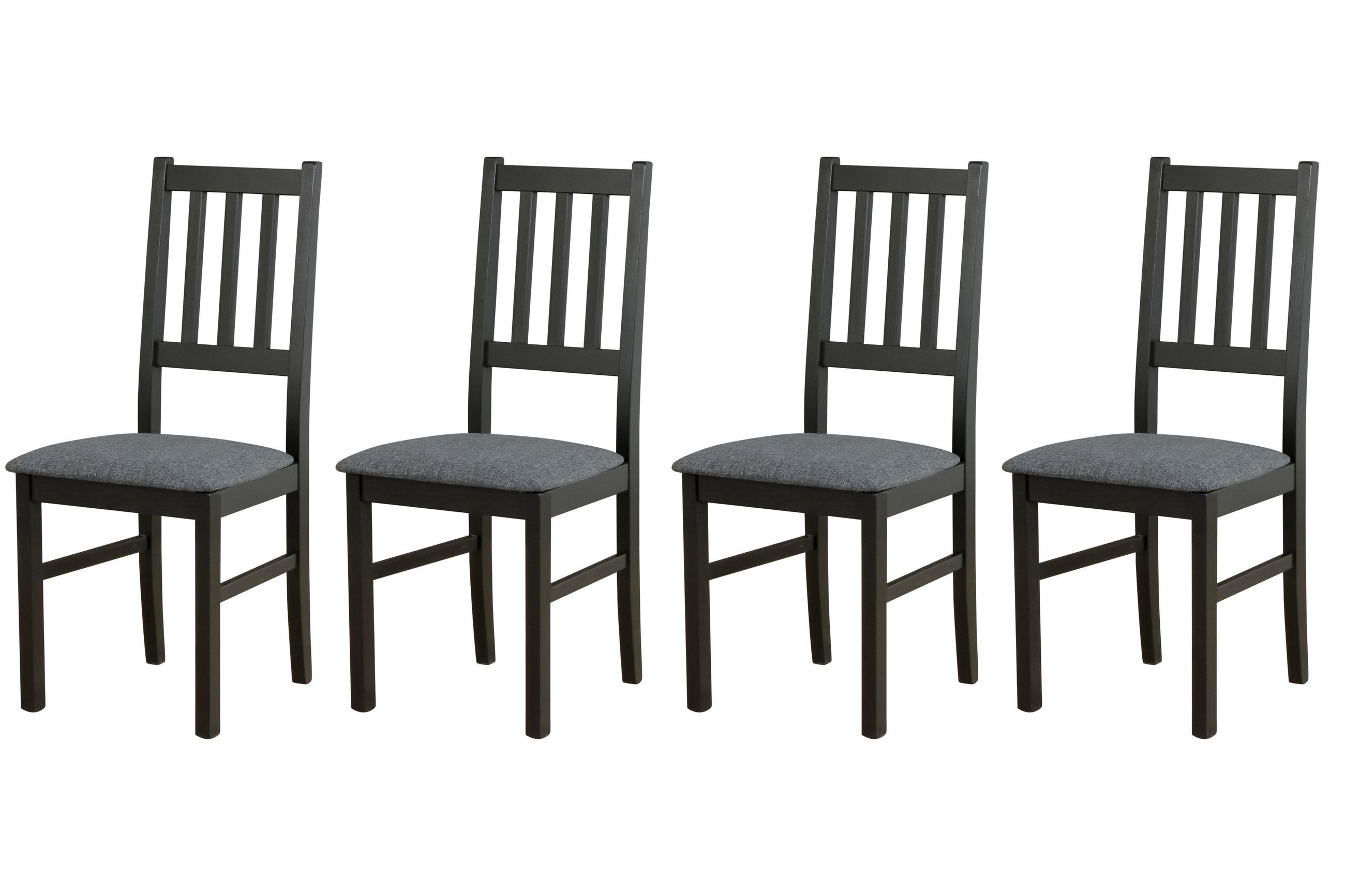 Leaf Design Esszimmerstuhl Schwarz, Dunkelgrau 43x94x40 cm