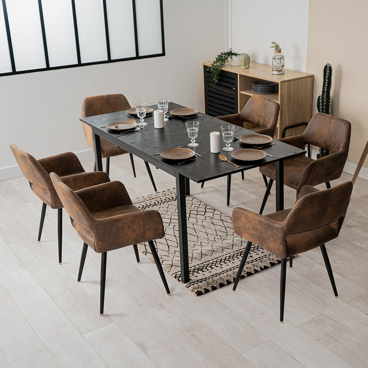 ARMLEHNSTUHL Vintage Braun - Braun, Textil (46/81/45cm) - Meubles Cosy