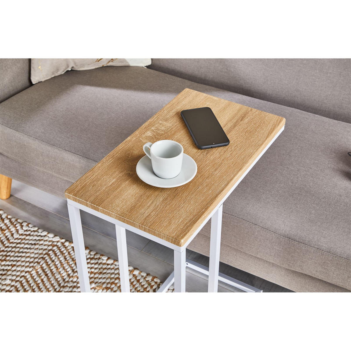 BEISTELLTISCH DEBORA - Sonoma Eiche, Holzwerkstoff (26/46/61cm) - IDIMEX