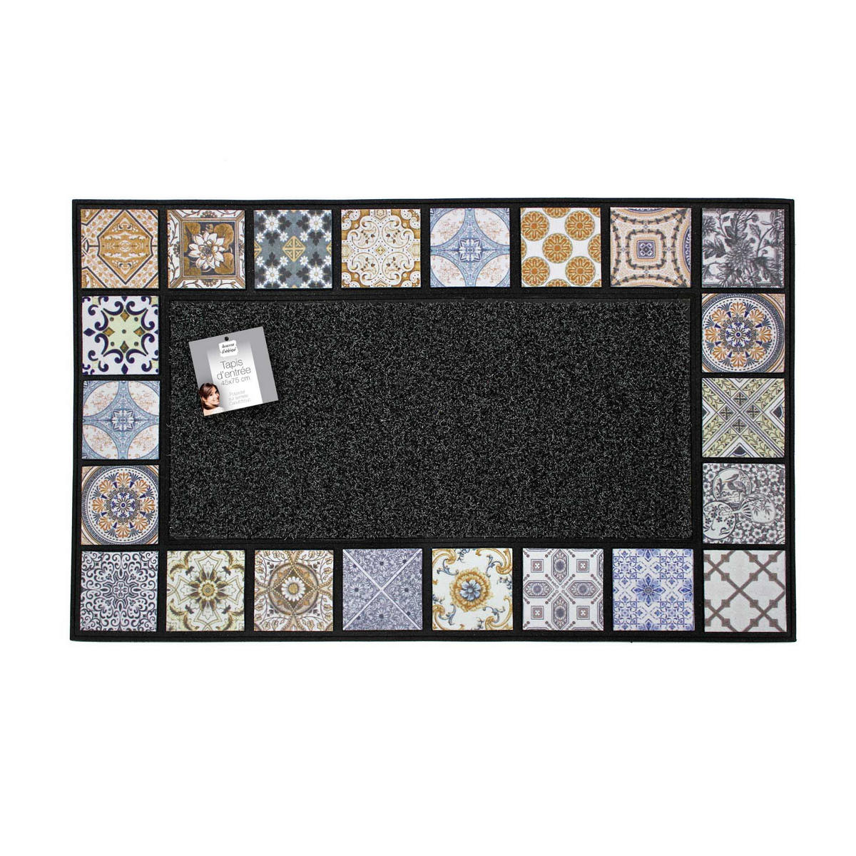 FUSSMATTE 45/75 cm Mehrfarben - Multicolor, Kunststoff/Textil (45/75cm) - Douceur d´intérieur