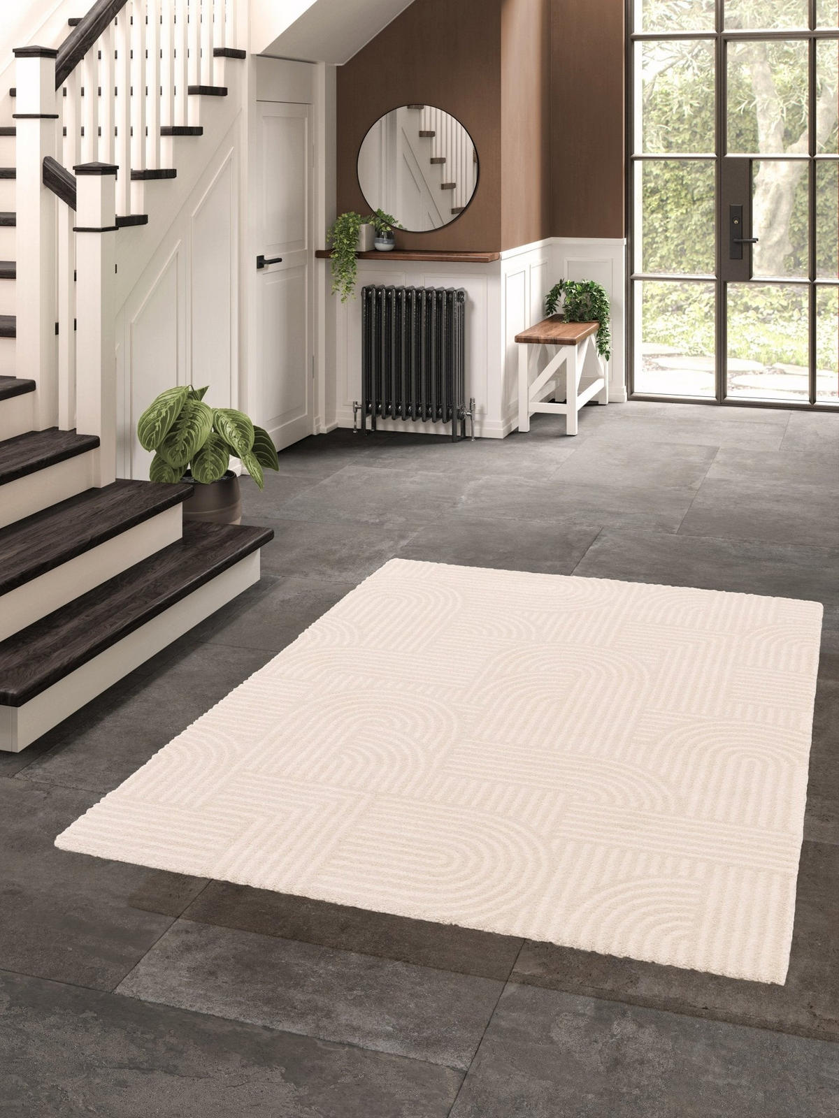 TEPPICH Design weich komfortabel beige - Beige, Textil (80/150cm) - AFK Living